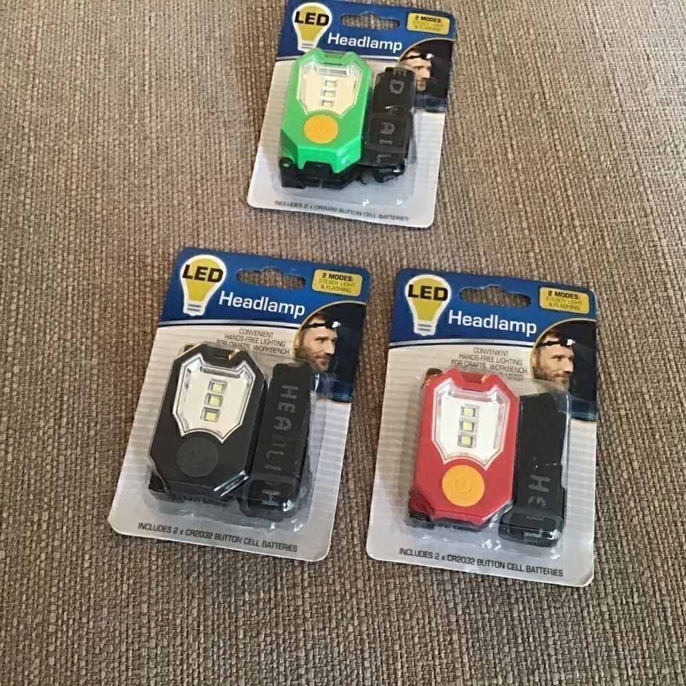 LED Headlamps 3 pack bundle.